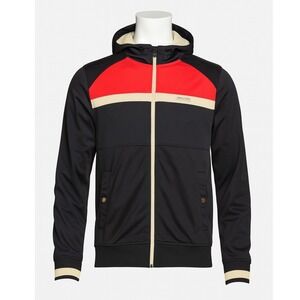 JACK JONES CORE Workwear Zip Up Hoodie Jacket Men's‎ Size L Navy Red Retro Style
